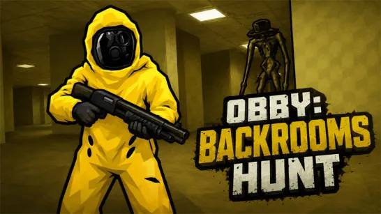 Play Obby: Backrooms Hunt game