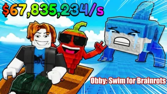 Obby: Swim for Brainrots image