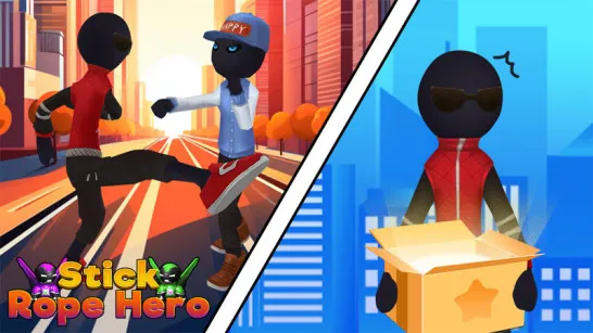 Play Stick Rope Hero game