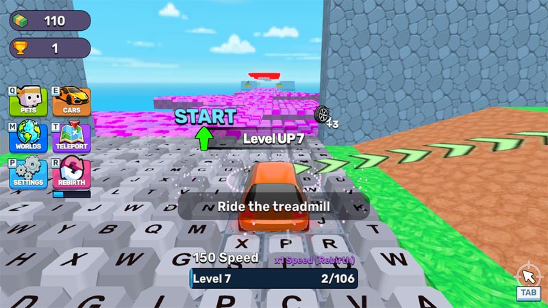 Obby: Supercar Race on Keyboard